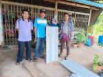องค์การบริหารส่วนตำบลท่าแพลงพื้นที่ไปตรวจสอบและมอบวัสดุก่อสร